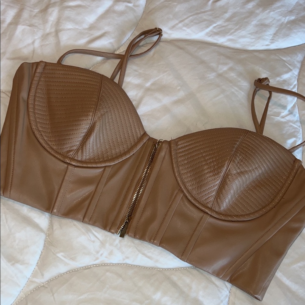 Oh Polly corset top pleather